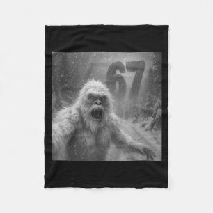 Funny Six Seven 6 7 Meme Gen Z Alpha Slang Yeti Se Fleece Blanket