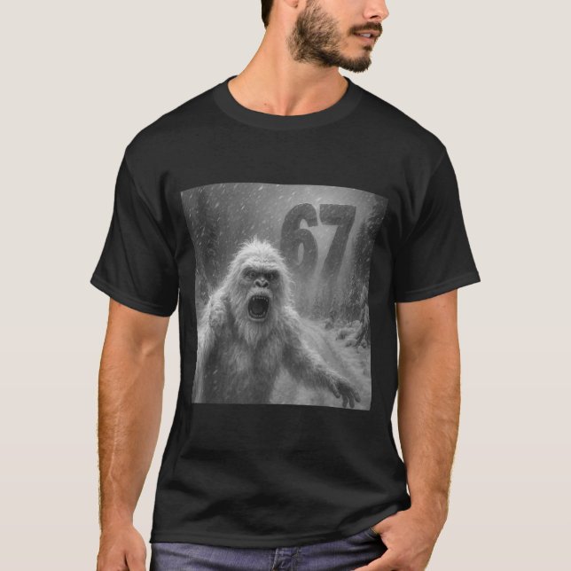 Funny Six Seven 6 7 Meme Gen Z Alpha Slang Yeti Se T-Shirt (Front)