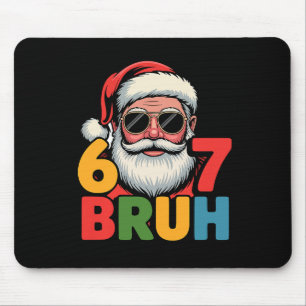 Funny Six Seven 6 7 Meme Santa Christmas Men Boys Mouse Mat