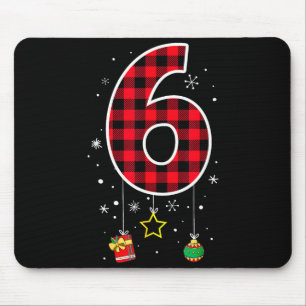 Funny Six Seven 6 7 Meme Saying Couples Christmas  Mouse Mat
