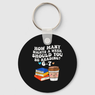 Funny Six Seven 6 7 Meme Teacher Reading 6-7 67 St Key Ring