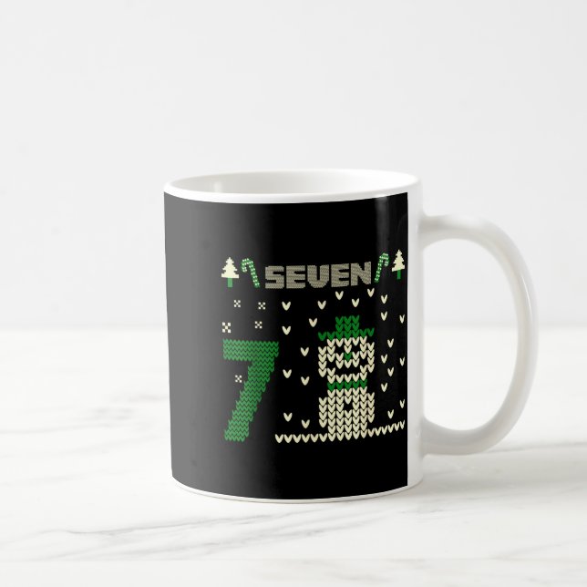 Funny Six Seven 6 7 Ugly Christmas Sweaters For Co Coffee Mug (Right)