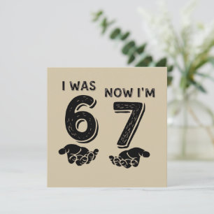 Funny Six Seven Birthday Meme 6 7 Years Old Bday Holiday Card