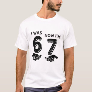 Funny Six Seven Birthday Meme 6 7 Years Old Bday T-Shirt