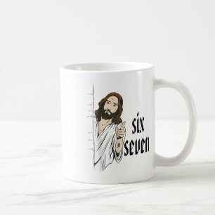 Funny Six Seven Brainrot Meme 6 7 Viral Gen Z 67 T Coffee Mug
