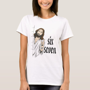 Funny Six Seven Brainrot Meme 6 7 Viral Gen Z 67 T T-Shirt