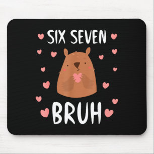 Funny Six Seven Bruh 67 Groundhog Kids Boys  Mouse Mat