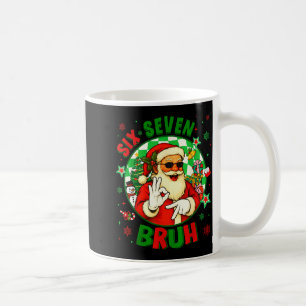 Funny Six Seven Bruh Santa Meme 67 Christmas Boy G Coffee Mug