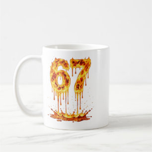Funny Six Seven Lava 6 7 Meme Gen Alpha Slang Flam Coffee Mug
