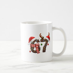 Funny Six Seven Meme 6-7 Xmas 67 Christmas Lights  Coffee Mug