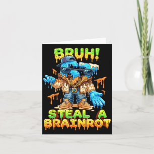 Funny Six Seven Meme - Bruh Steal A Brainrot - Fun Card