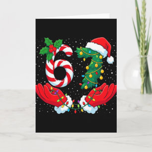 Funny Six Seven Meme Christmas 67 Xmas Men Women K Card