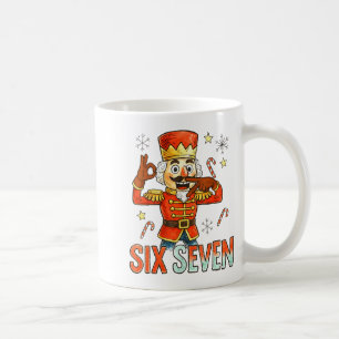 Funny Six Seven Meme Christmas Nutcracker Men Wome Coffee Mug