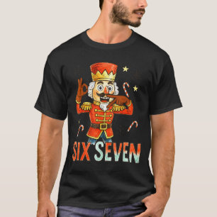 Funny Six Seven Meme Christmas Nutcracker Men Wome T-Shirt