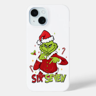 Funny Six Seven Meme Christmas | Viral 6 7 Mean Gu iPhone 15 Case