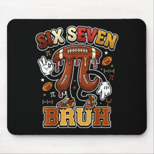 Funny six seven meme football day 3.14 math lovers mouse mat