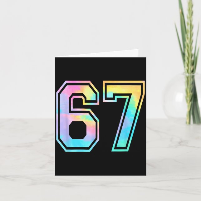 Funny Six Seven Meme Gen Alpha Slang  Card (Front)