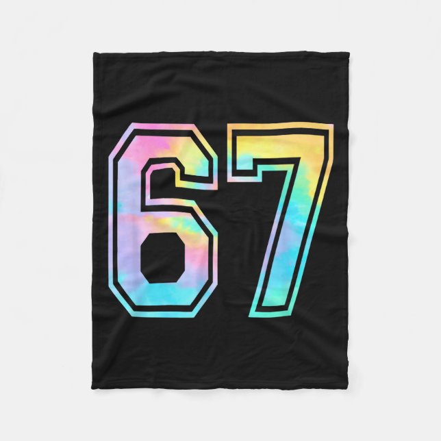 Funny Six Seven Meme Gen Alpha Slang  Fleece Blanket (Front)