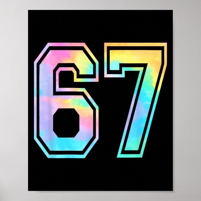 Funny Six Seven Meme Gen Alpha Slang  Poster (Front)