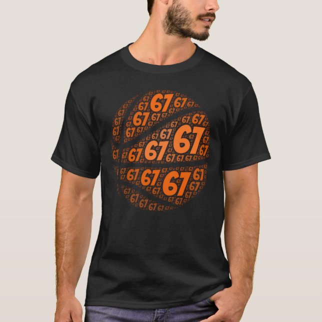 Funny Six Seven Player Basketball Meme T-Shirt (Front)