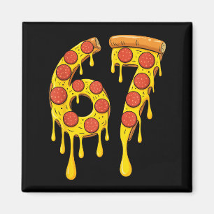 Funny Six Seven Zza 67 Number Magnet