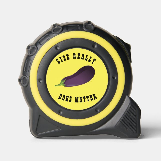 FUNNY SIZE REALLY DOES MATTER EGGPLANT  1 (Front)
