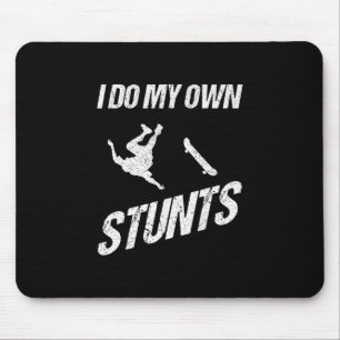 Funny Skateboard Art For Men Women Boys Skater Ska Mouse Mat