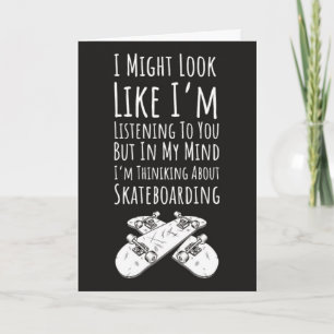 Funny Skateboarder Cards Skating Cool Skater Sport