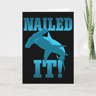 Funny Skateboarder Stuff - Faded Nailed It Hammerh Card