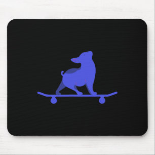 Funny Skateboarding Dog French Bulldog Lover Men W Mouse Mat
