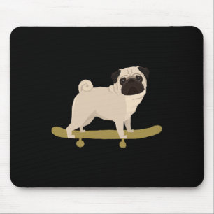 Funny Skateboarding Dog Puppy Co. Men Women Kids Mouse Mat