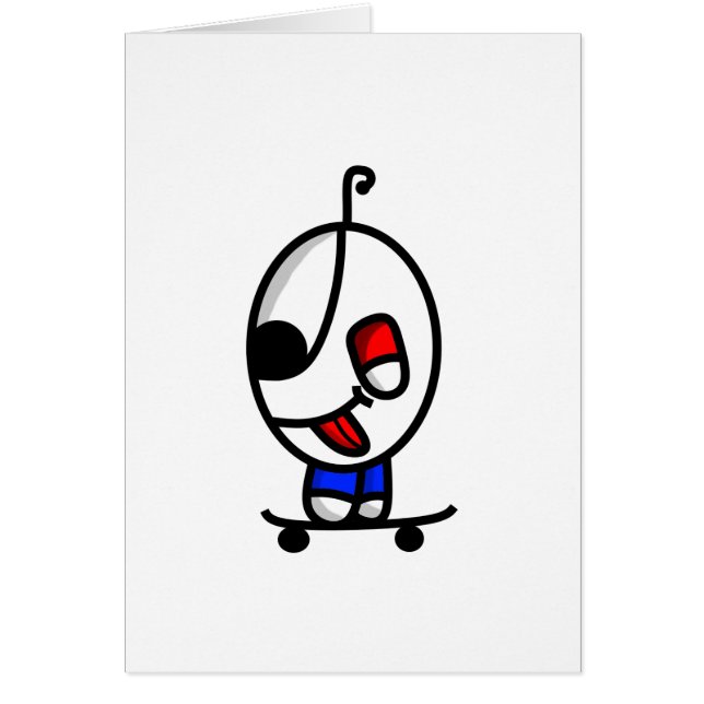 funny skateboarding dude (Front)