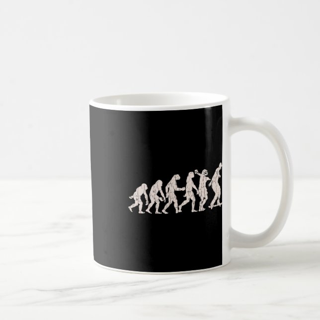 Funny Skateboarding Evolution Design For Skateboar Coffee Mug (Right)