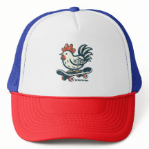 Funny Skateboarding Farm Chicken Personalised