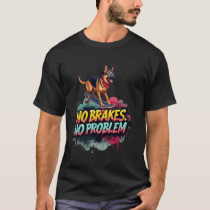 Funny Skateboarding for German Shepherd Dog Owner T-Shirt
