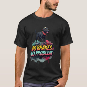 Funny Skateboarding Gift for Black Labrador Dog Ow T-Shirt