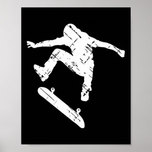 Funny Skateboarding Skateboard Sport Skater Poster