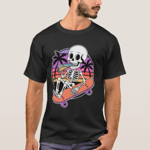 Funny Skateboarding Skeleton Skateboard humour T-Shirt