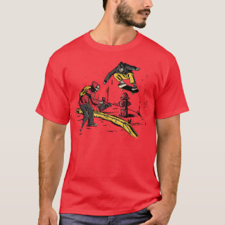 Funny Skateboarding Skeletons vintage Skeleton Ska T-Shirt