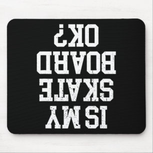 Funny Skater And Skate Design For Skateboarder Ska Mouse Mat