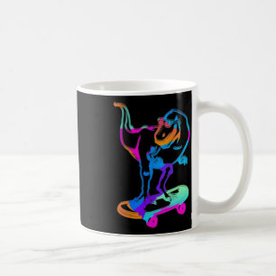 Funny Skater Dino Skateboard Skateboarding Board D Coffee Mug