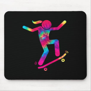 Funny Skater Girl I Love To Skateboard Skateboardi Mouse Mat