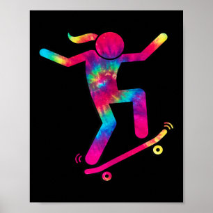 Funny Skater Girl I Love To Skateboard Skateboardi Poster