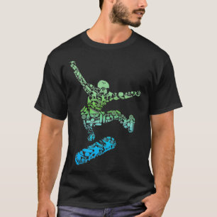 Funny Skater & Skate Design for Skateboarder Skat T-Shirt