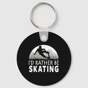 Funny Skating Key Ring