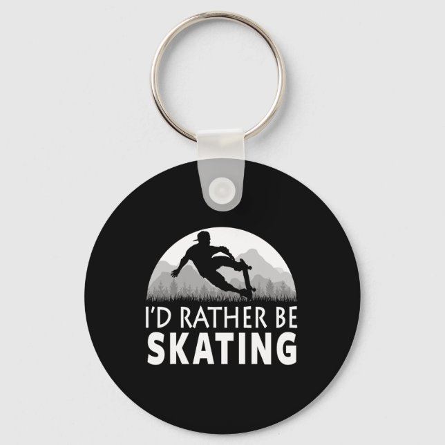 Funny Skating  Key Ring (Front)