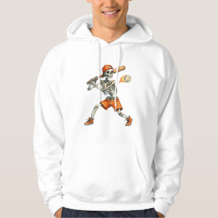 Funny Skeleton batting Baseball Halloween T-Shirt Hoodie