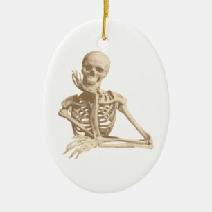 Funny Skeleton Ceramic Tree Decoration