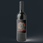 Funny Skeleton Christmas Let's Get Lit Classic Wine Label<br><div class="desc">Funny Skeleton Christmas Let's Get Lit Classic: A quirky skeleton design with Christmas humour. Perfect for spooky and festive fans. Funny,  bold,  and playful.</div>