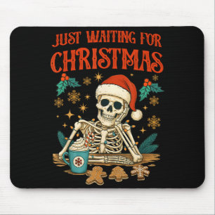 Funny Skeleton Christmas  Mouse Mat